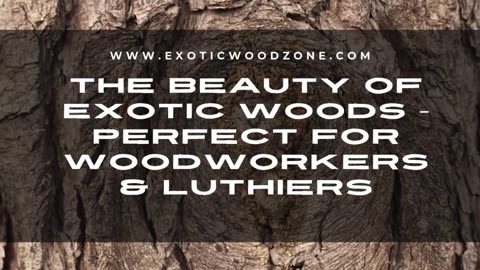 The Beauty of Exotic Woods – Perfect for Woodworkers & Luthiers