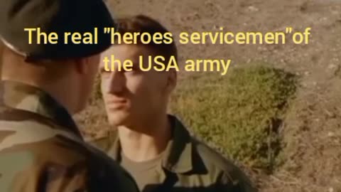 The real heroes servicemen of the USA army