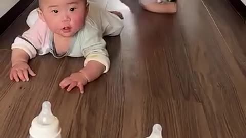 A genius idea to encourage babies to crawl!