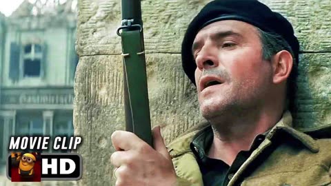 Nazi Boy Sniper Vs American Soldiers Scene _ THE MONUMENTS MEN (2014) Movie CLIP HD