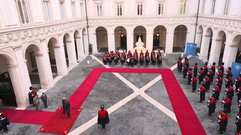 Roma - Incontro del Presidente Meloni con il Presidente dello Stato d'Israele Herzog (19.02.25)