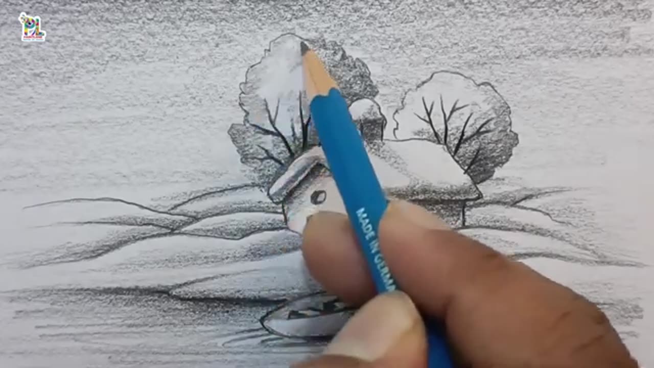 How to draw landscape art for beginners