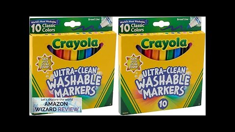 Crayola Ultraclean Broadline Classic Washable Markers (10 Count) (Pack of 2) Review