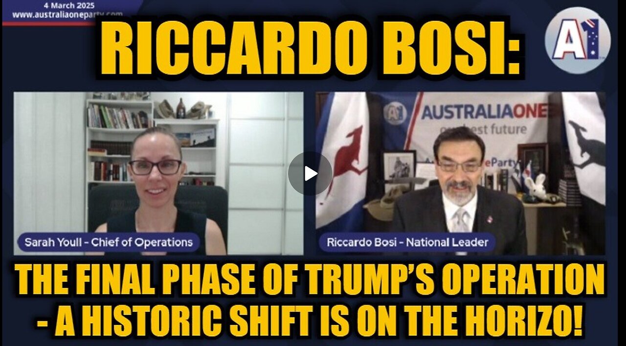 Riccardo Bosi: The Final Phase of Trump’s Operation - A Historic Shift Is on the Horizo!