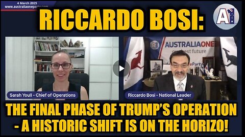 Riccardo Bosi: The Final Phase of Trump’s Operation - A Historic Shift Is on the Horizo!