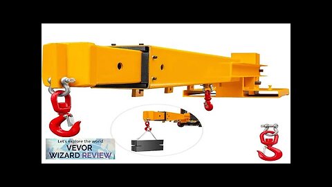 VEVOR Forklift Mobile Crane 6000lbs/3T Capacity Forklift Crane Attachment 2 Hooks Forklift Review