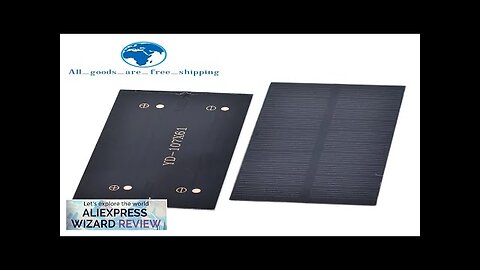 smart electronics Solar Panel 1W 5V electronic DIY Small Solar Panel Review