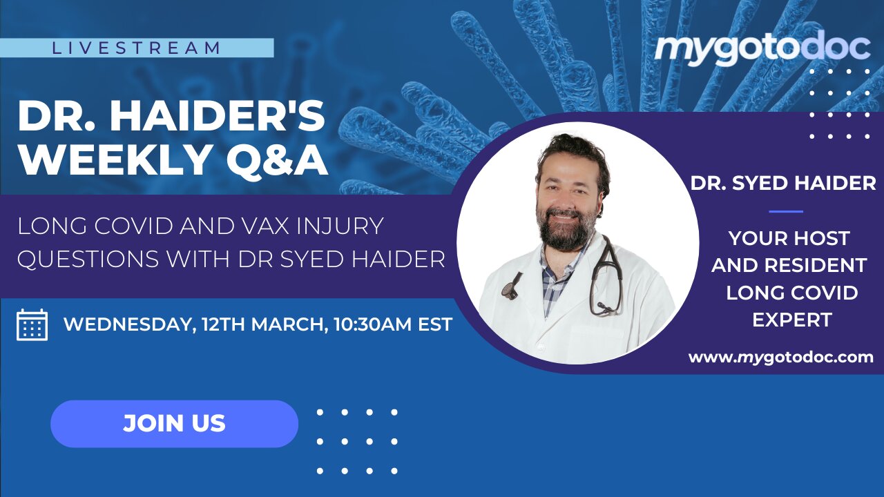 LIVE Q&A WITH DR. HAIDER