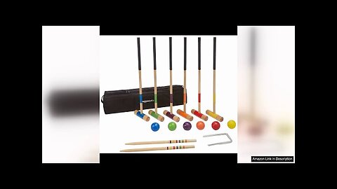 Amazon Basics - 6 Player Croquet 23 piece Set with Carrying Case, Review