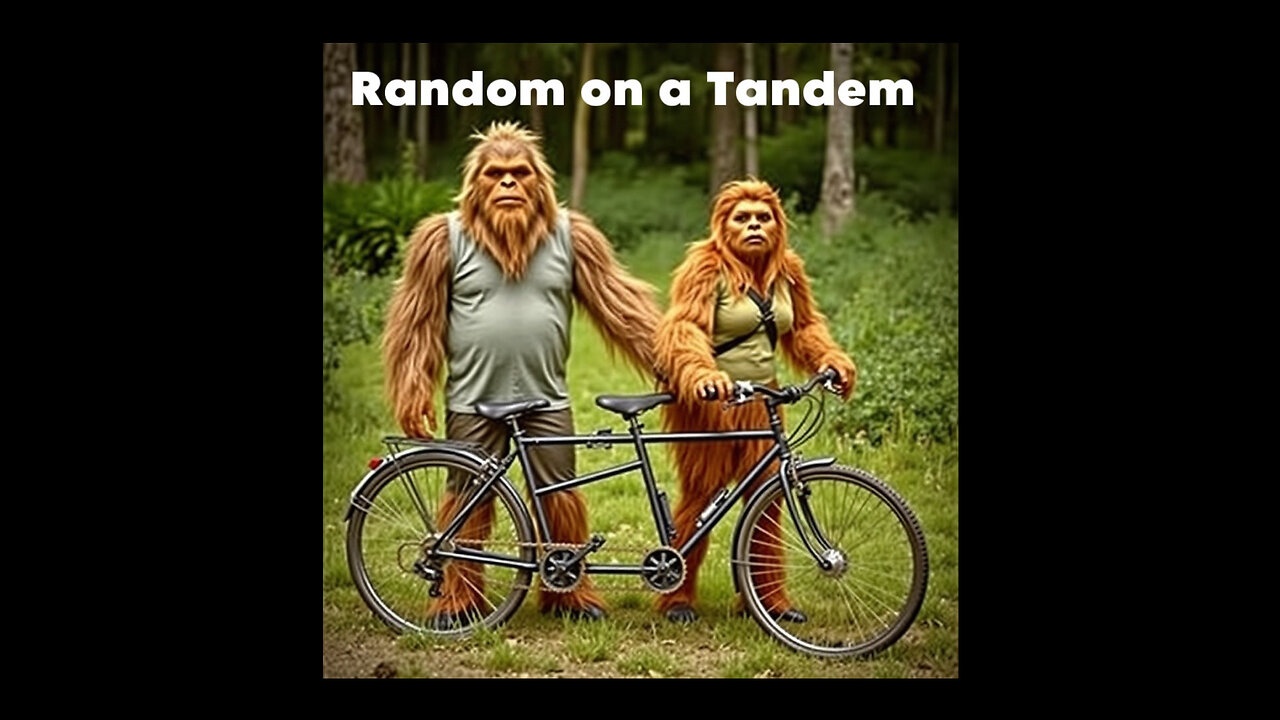 Random on a Tandem, Happy Friday, Bigfoots, #bicycleculture, #railstotrails, #travel, #automobile