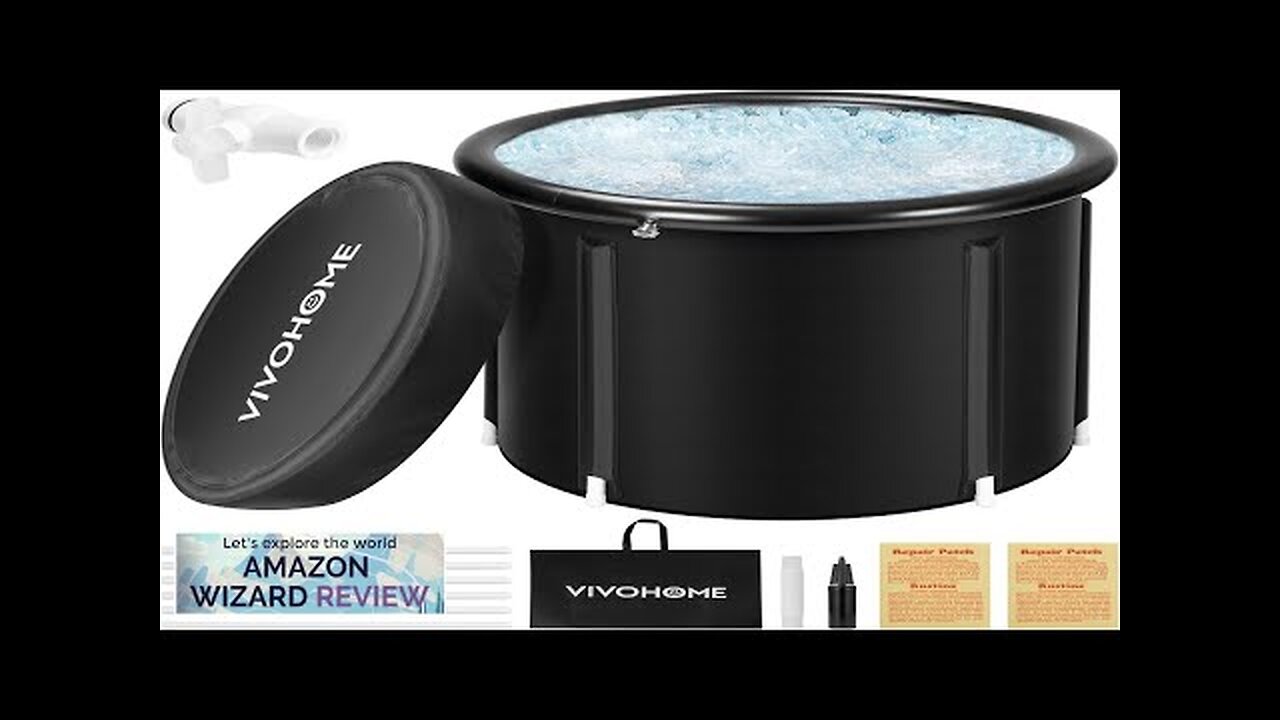 VIVOHOME Ice Bath Tub for Athletes and Fitness Lovers Dia 29.5 inch Review