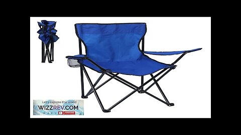 Foldable Chair Camping Chair with Cup Holder Outdoor Lazy Beach Chair Art Review