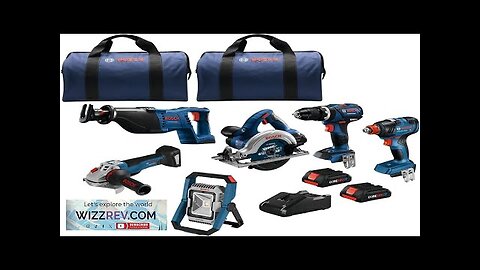 BOSCH GXL18V-601B25 18V 6-Tool Combo Kit with 2-In-1 Bit/Socket Impact Driver Hammer Review