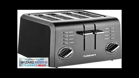 Cuisinart CPT-142BK 4-Slice Compact Plastic Toaster Black Review