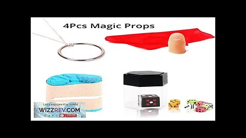 4 Pcs Magic Props Magic Ring Hand Lotus Scarf Disappear Thumb Explosion Review