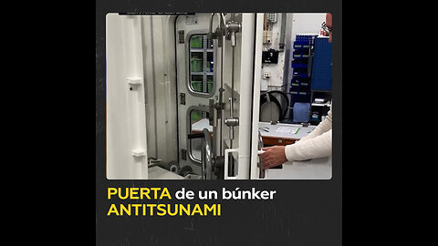 Así es la puerta de un búnker resistente a tsunamis