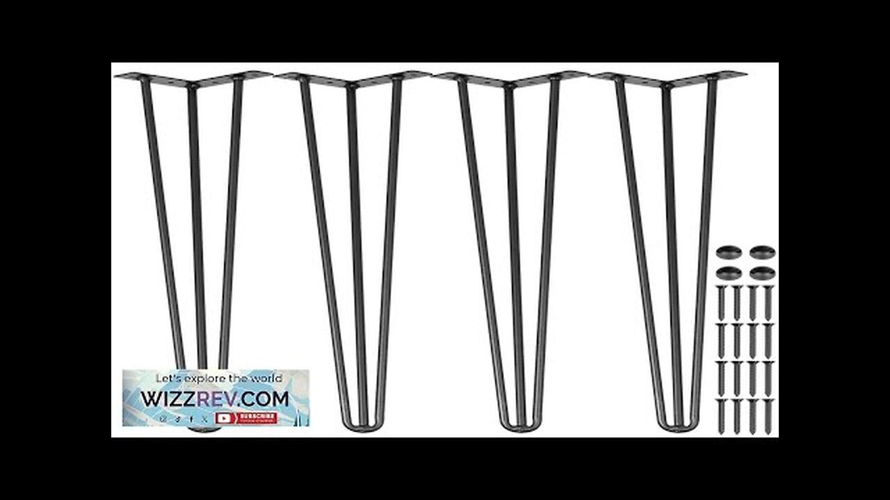 VEVOR Hairpin Table Legs 24" Black Set of 4 Desk Legs 880lbs Review