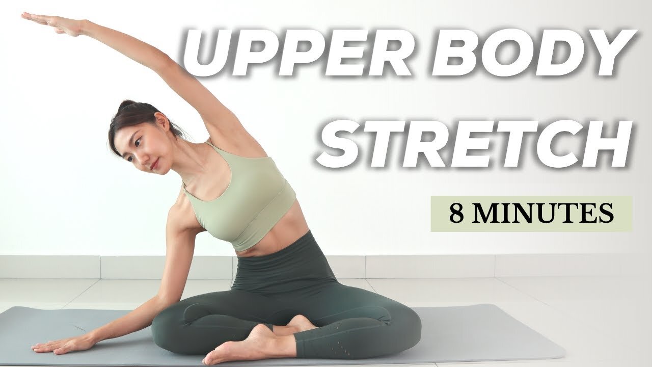 8 MIN UPPER BODY STRETCH - Daily Routine for a good posture, back & neck pain