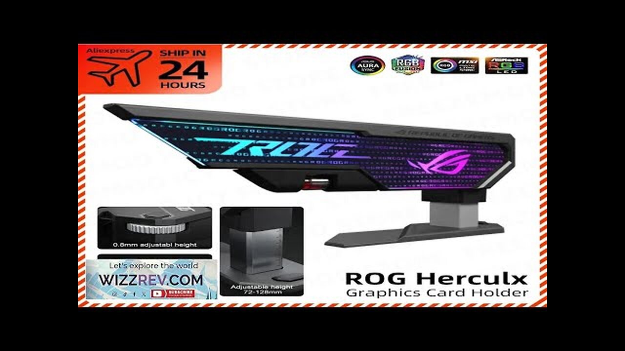 ASUS ROG Herculx GPU Bracket Helios VGA Stand XH01 Graphics Card Holder Review