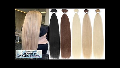 Bone Straight Hair Bundles Salon Natural Hair Extensions Fake Fibers Super Long Review