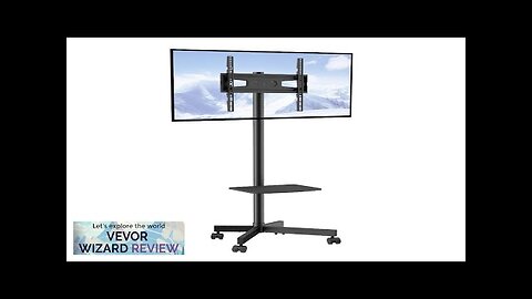 VEVOR Mobile TV Stand Mobile TV Cart for 23 to 60 inch Review