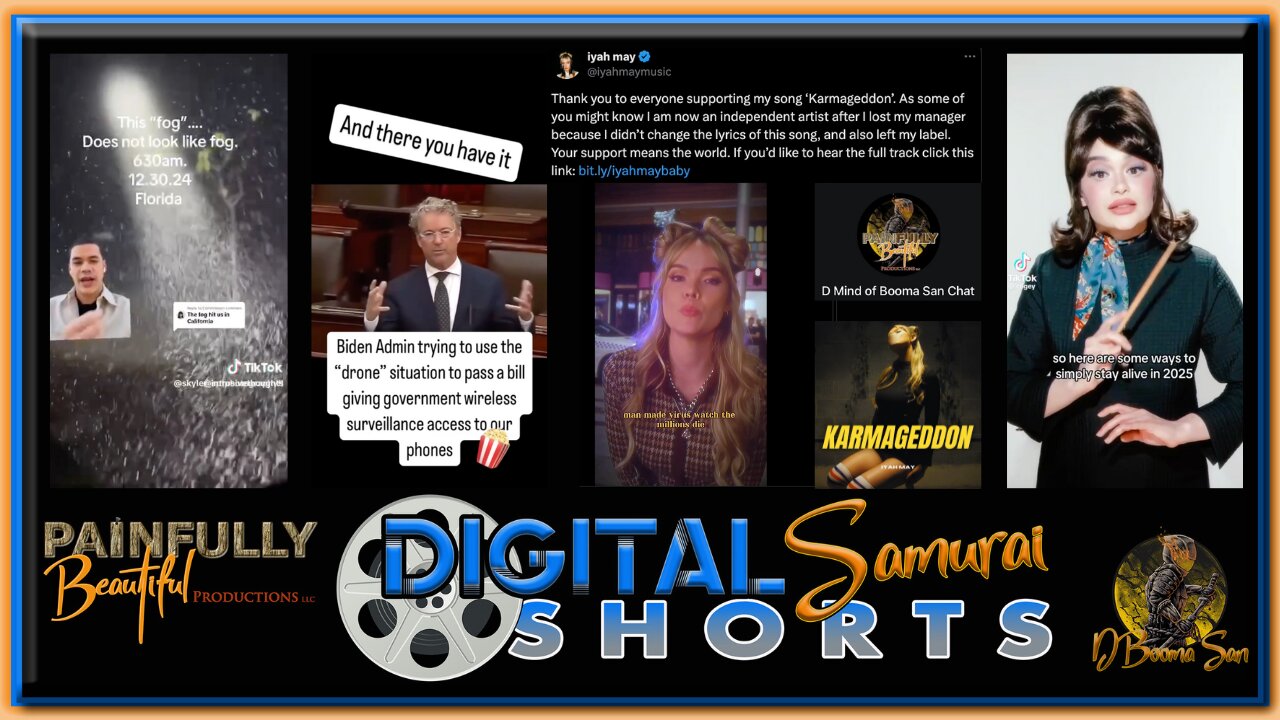 Digital Samurai Shorts | Iyah May’s Karmageddon & D Mind of Booma San’s Chat News Mashup!