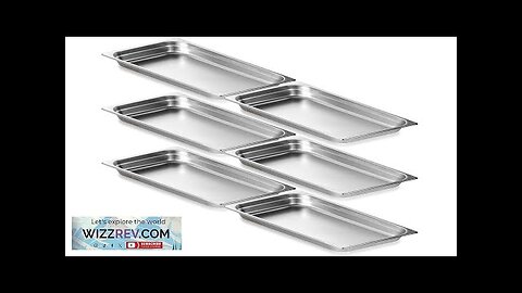 VEVOR 6 Pack Hotel Pans Full Size Anti-Jam Steam Pan 0.8mm Thick Review