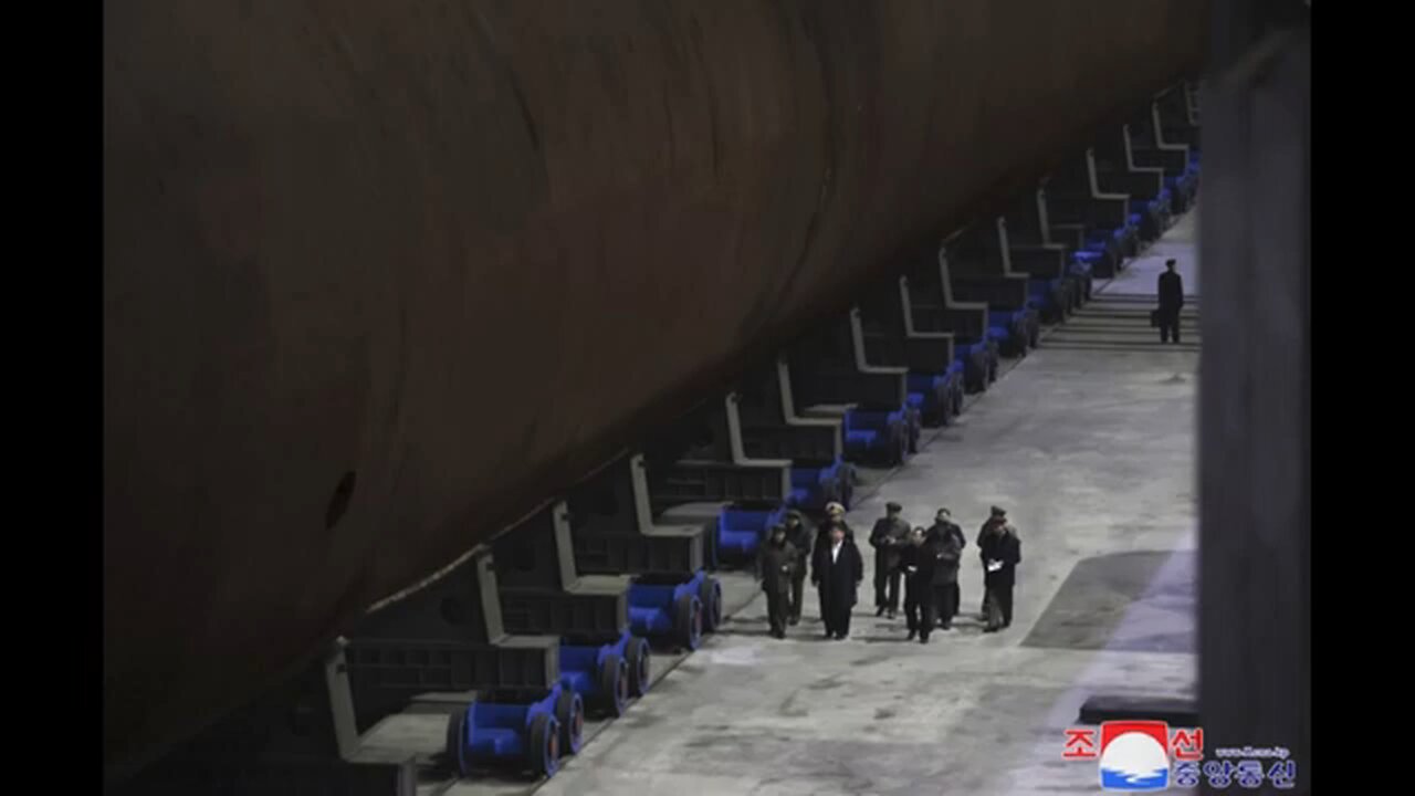 North Korea unveils nuclear-powered submarine for the first time