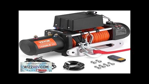 VEVOR Electric Winch Truck 13500 lb Synthetic Rope Waterproof Remote Control Review