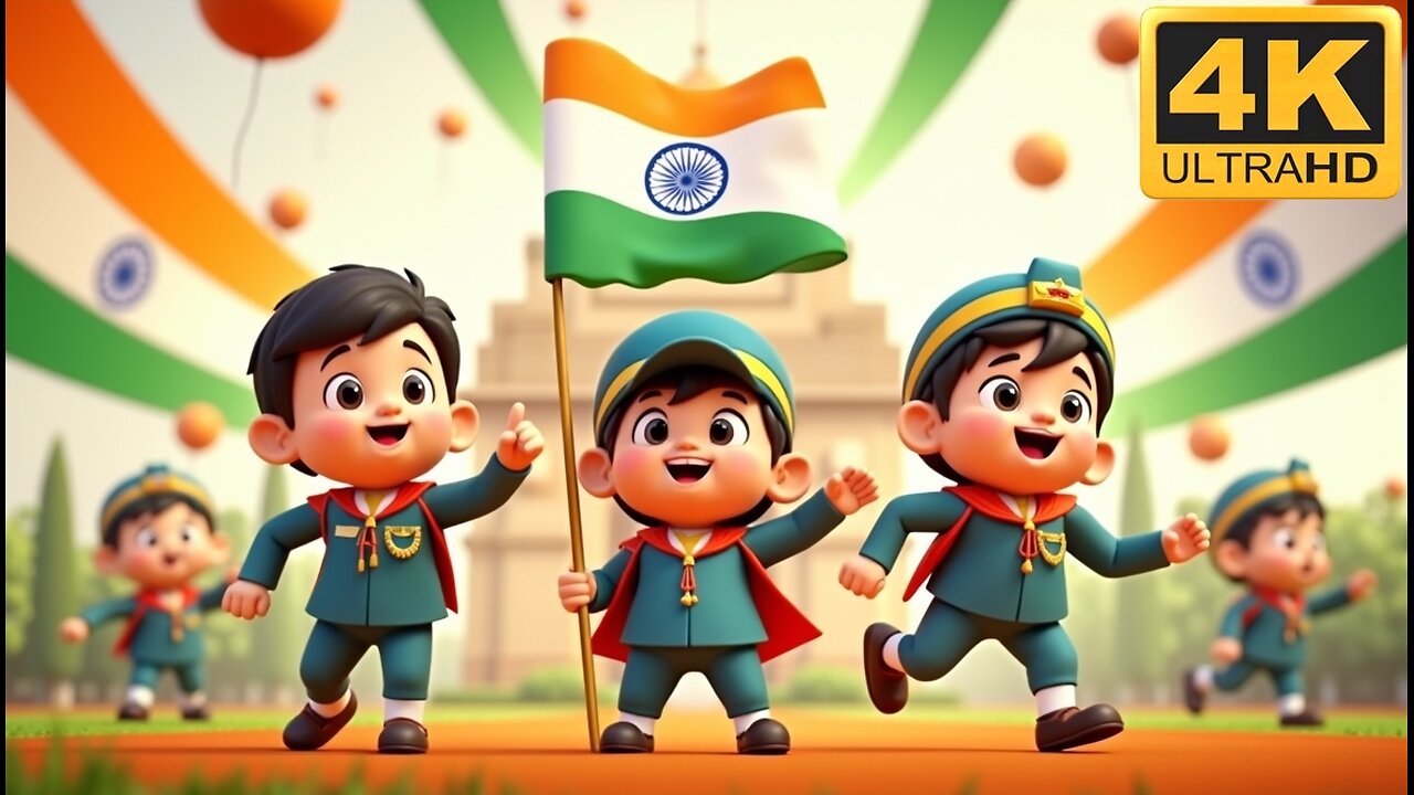 नन्हा मुन्ना राही 🇮🇳 Republic Day Kids Animation 2025 | School Function Special | देश का सिपाही