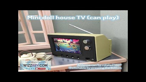 Retro Mini TV Can Be Played Cartoon Toy Dollhouse Scene Model Miniature Review