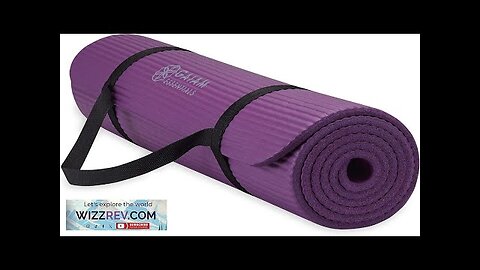 Gaiam Essentials Thick Yoga Mat Fitness & Exercise Mat with Easy-Cinch Yoga Review