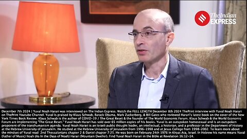 Yuval Noah Harari | "We Will See More & More Intervention Of Technology of AI In Human Relationships. Even Humans Getting Into Relationships With AIs." + "The Number of Robots Will Vastly Exceed the Number of Humans." - Musk