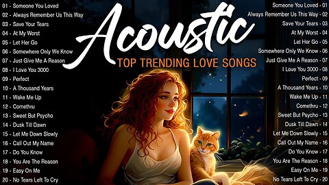 Hot Chill Love Songs 🎈 Relaxing Acoustic Love Songs Cover 🎈 New Acoustic Music Hits