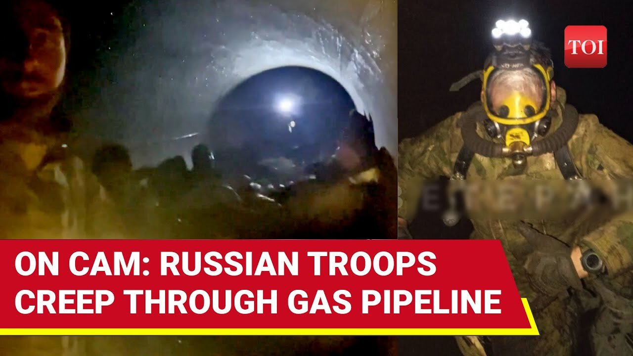 _Putin_s Men Crawl 15 Kms In Gas Pipeline__ Dramatic Footage Of Russia_s SHOCKING Kursk Ambush