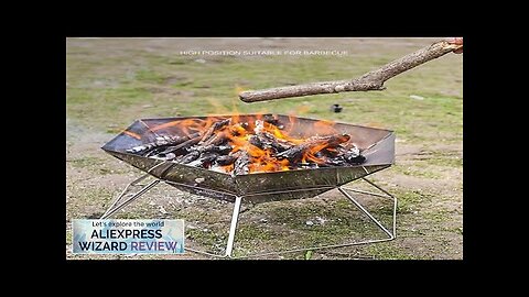 Portable Wood Stove Brazier Camping Fire Wood Heater Folding Barbecue BBQ Review