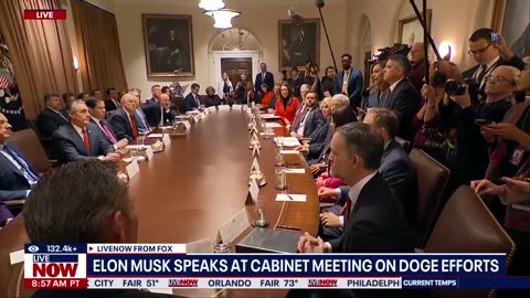 ELON MUSK_ 'Dead people are working in government.' Speaks at Trump Cabinet Meeting on DOGE