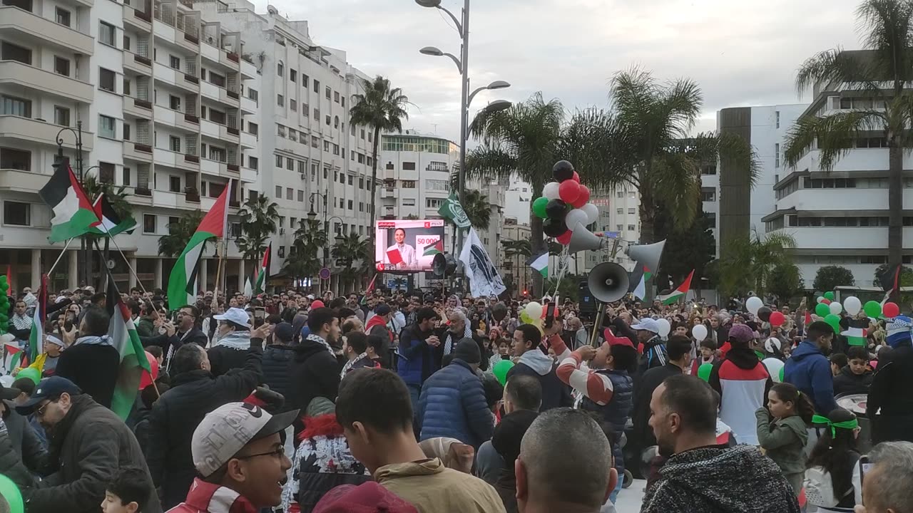 من طنجة إلى جاكارتا عرس جماهيري احتفالا واحفاء بنصر غزة العزة 19 01 2025