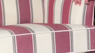 How to Easily Assemble Your Chair, Step by Step Guide! Hulala Comfortable Striped Reading Armchair