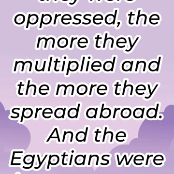 "The More They Were Oppressed, the More They Multiplied" Exodus 1:12#shorts #youtube #jesus #ytshort