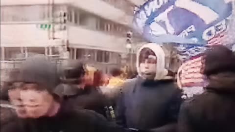 Proud boys marching through DC