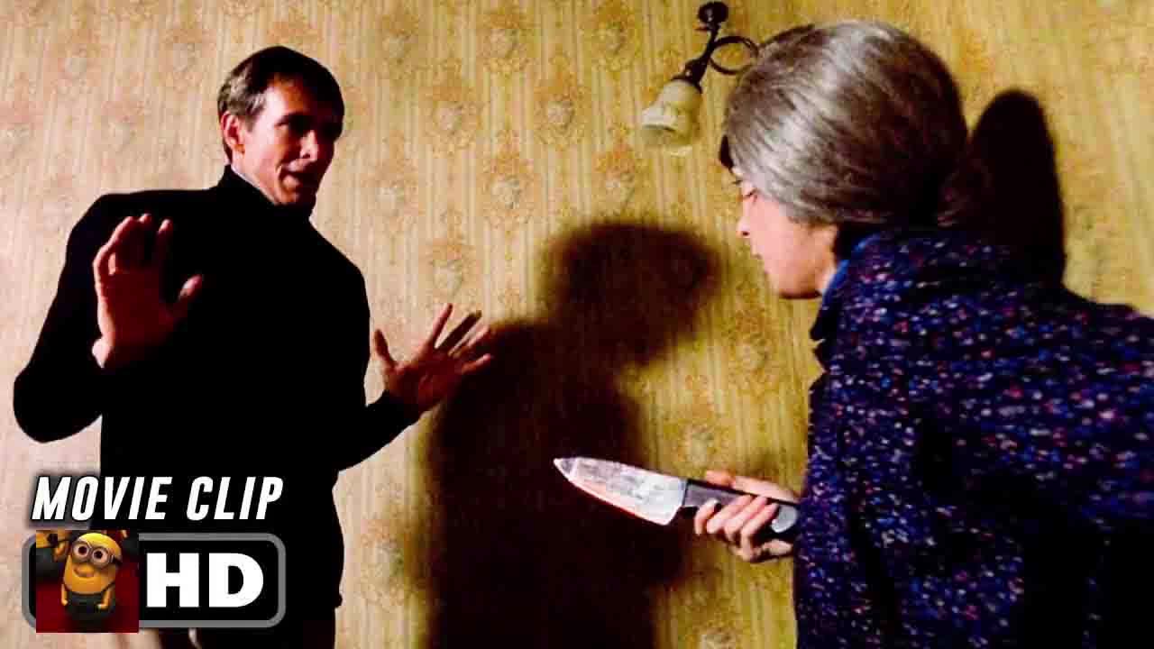 Knives & Stairs Scene _ PSYCHO II (1983) Movie CLIP HD