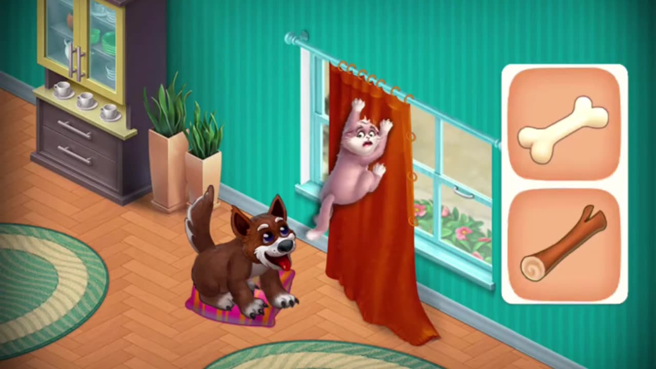 🏡 Homescapes Mini-Game Madness #9 🤯🧩: Save Austin’s Cat! 🐱🏃‍♂️🐶