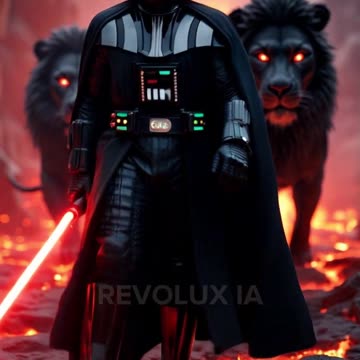 Darth Vader e seus leões #shorts #inteligenciaartificial #aiart #iaarte #darthvader