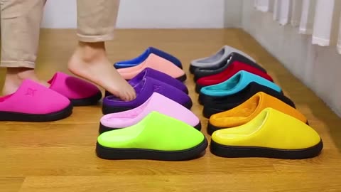 Memory Foam Slippers for Women's and Men's Casual House Shoes