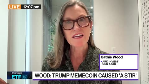 Cathie Wood on Trump, Memecoin, Crypto, AI, ARKW Bloomberg ETF IQ