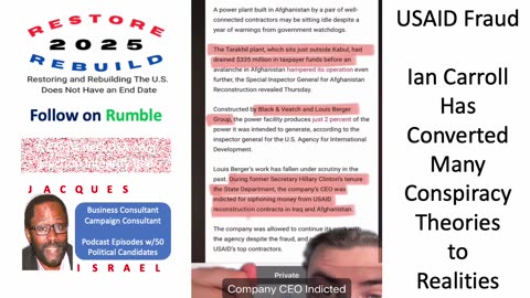 Ian Carroll is NEVER Wrong; He Exposes More Details on USAID Fraud