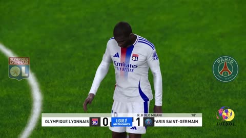 Olympique de Lyon vs PSG Jornada 23 Ligue 1 partido de simulasion