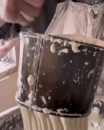 A unique way of mixing dough
