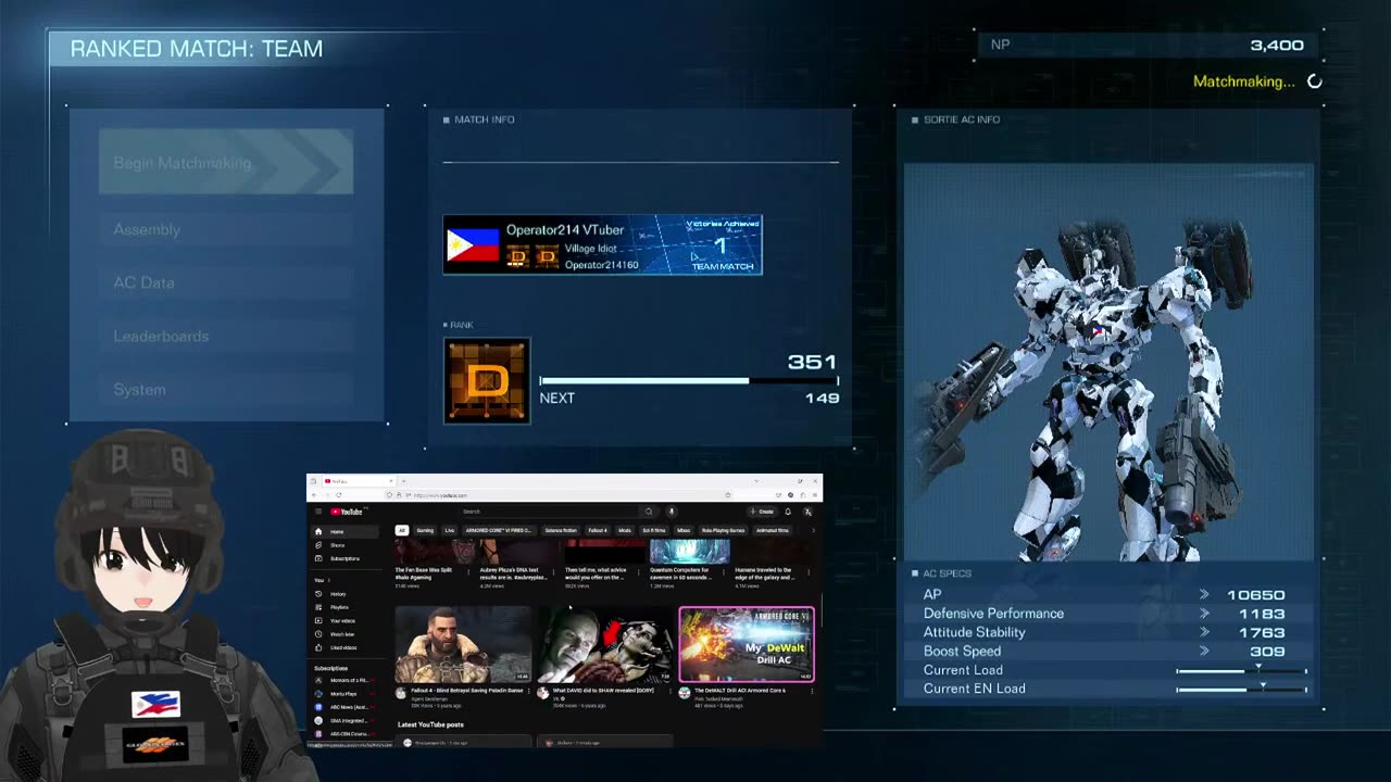 Armored Core 6 Online Arena [🇵🇭 #phvtubers 🇵🇭 ]( #livestream 004)